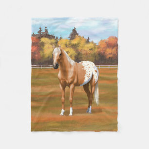 Couverture Polaire Beau Palomino Appaloosa Horse