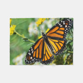 Couverture Polaire Beau papillon Monarque (Devant (Horizontal))