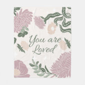 Couverture Polaire Beau pastel motif l Cute design avec script (Devant)