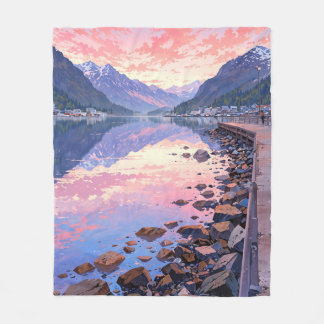Couverture Polaire Beau paysage de l'Alaska