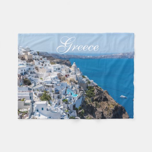 Couverture Polaire Beau paysage grec (Devant (Horizontal))