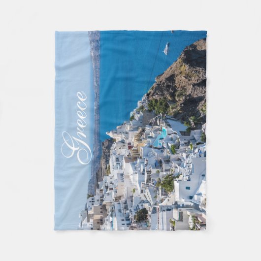 Couverture Polaire Beau paysage grec (Devant)