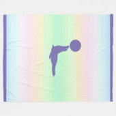 Couverture Polaire Beau Périwinkle Sea Lion & Ball (Devant (Horizontal))