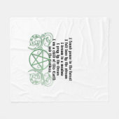 Couverture Polaire Beau poème Wiccan (Devant (Horizontal))