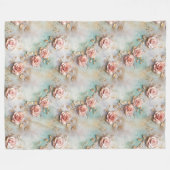 Couverture Polaire Beau Romantique Rose rose rose Roses romantiques (Devant (Horizontal))