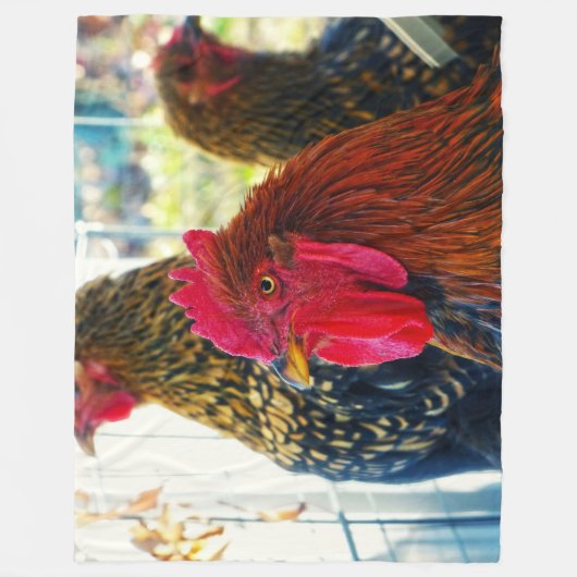 Couverture Polaire Beau Rooster (Devant)