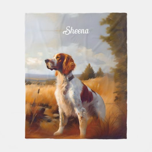 Couverture Polaire Beau Setter anglais (Devant)