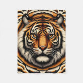 Couverture Polaire Beau tigre (Devant)