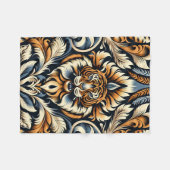 Couverture Polaire Beau tigre (Devant (Horizontal))