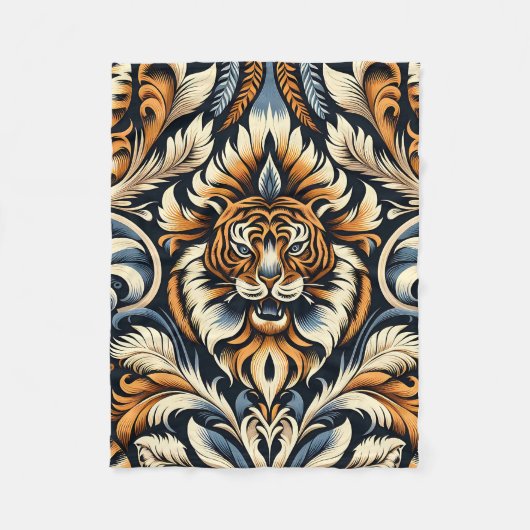 Couverture Polaire Beau tigre (Devant)
