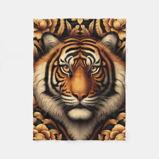Couverture Polaire Beau tigre (Devant)