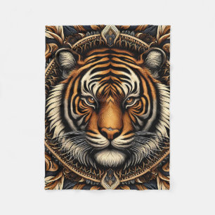 Couverture Polaire Beau tigre