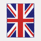 Couverture Polaire Beau U.k Drapeau Union jack Bleu encadré (Devant)