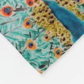 Couverture Polaire Beau vert émeraude, Peacock Turquoise (Coin)