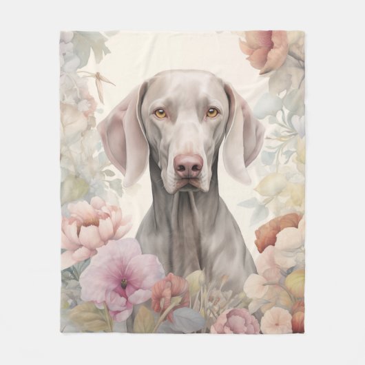 Couverture Polaire Beau Weimaraner (Devant)