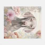 Couverture Polaire Beau Weimaraner (Devant (Horizontal))