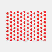 Couverture Polaire Beaucoup de harengs rouges sur les blancs (Devant (Horizontal))