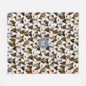 Couverture Polaire Beaucoup de Parson Jack Russell Terriers chiens mo (Devant (Horizontal))