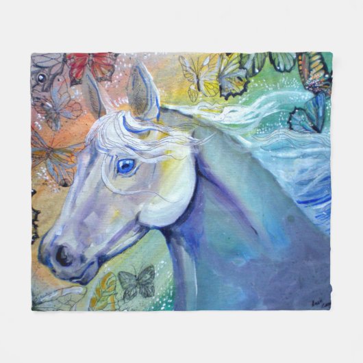 Couverture Polaire Beauté dans le Sky Horse (Devant (Horizontal))