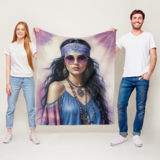 Couverture Polaire Beauté de Boho