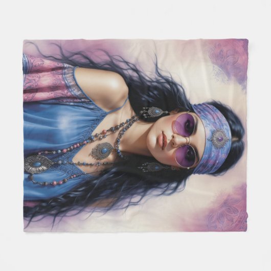 Couverture Polaire Beauté de Boho (Devant (Horizontal))