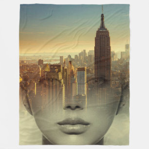 Couverture Polaire Beauté de paysage urbain