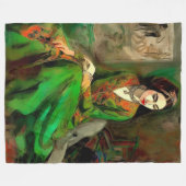 Couverture Polaire Beauté en vert (Devant (Horizontal))