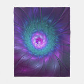 Couverture Polaire Beauté florale Abstraite Fleur d'art fractionnée c (Devant)