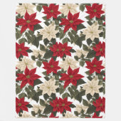 Couverture Polaire beauté hiver fleurs hiver hiver rouge fleurs vert (Devant)