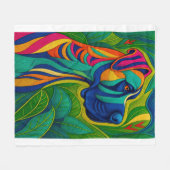 Couverture Polaire Beautiful Artwork of a Majestic Great Dane (Devant (Horizontal))