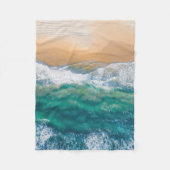 Couverture Polaire Beautiful beach crystal blue sea (Devant)