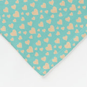 Couverture Polaire Beautiful blue hearts fleece blanket (Coin)