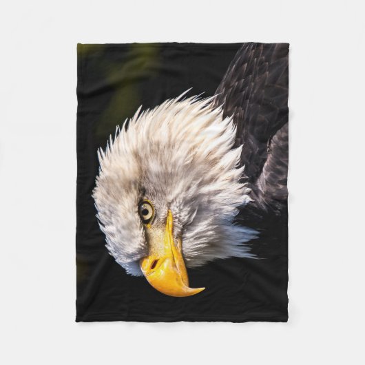Couverture Polaire Beautiful Close-up Bald Eagle picture (Devant)