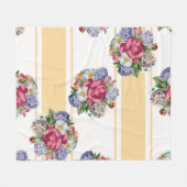 Couverture Polaire Beautiful floral seamless pattern with hydrangea p (Devant (Horizontal))