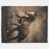 Couverture Polaire Beautiful horse throw pillow (Devant (Horizontal))