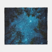 Couverture Polaire Beautiful night sky, the Milky Way and the trees.  (Devant (Horizontal))