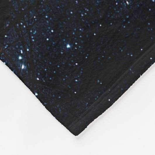 Couverture Polaire Beautiful night sky, the Milky Way and the trees.  (Coin)