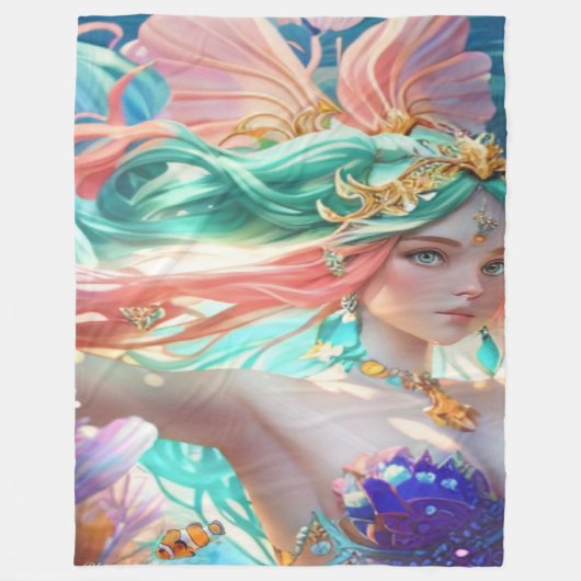 Couverture Polaire Beautiful queen  (Devant)