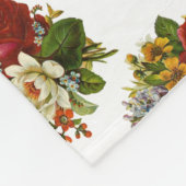 Couverture Polaire Beautiful Romantic Summer Bouquet with Red Rose (Coin)