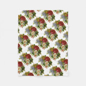 Couverture Polaire Beautiful Romantic Summer Bouquet with Red Rose (Devant)