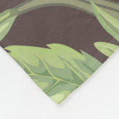 Couverture Polaire Beautiful seamless spring pattern with green branc (Coin)