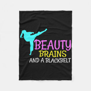 Couverture Polaire Beauty Brains Black Belt Karate Martial Arts Cadea