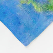 Couverture Polaire Beaux-arts bleus frais de Monet d'étang de (Coin)