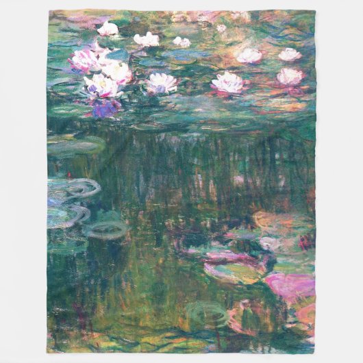 Couverture Polaire Beaux-arts de Monet d'étang de nénuphar (Devant)