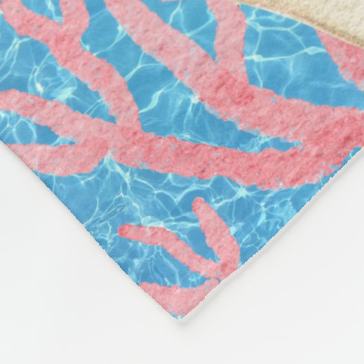 Couverture Polaire Beaux Axolotls Baigner dans la mer (Coin)