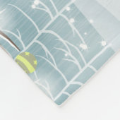 Couverture Polaire Beaux Cerfs Et Oiseaux Dans Les Bois De Neige (Coin)