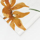 Couverture Polaire Beaux fleurs sauvages, aquarelle, pavot, fleur de  (Coin)