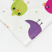 Couverture Polaire Beaux oiseaux colorés (Coin)