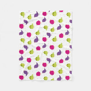 Couverture Polaire Beaux oiseaux colorés