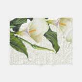 Couverture Polaire Beaux zantedeschias (Devant (Horizontal))